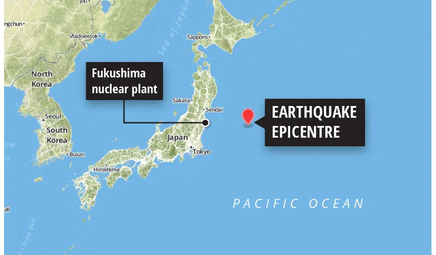 Cutremur de 7,3 în Japonia. Valuri tsunami de 1,4 metri au lovit ţărmul, inclusiv Fukuhima VIDEO