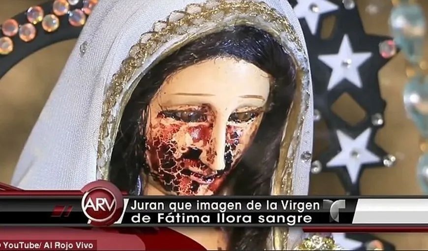 Miracol la o biserică din Mexic. O statuie a Maicii Domnului a început să plângă cu lacrimi de sânge VIDEO