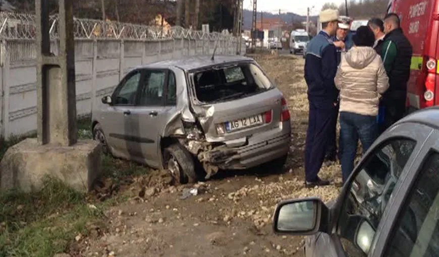Accident în prag de sărbători. O familie care se întorcea din Italia a făcut accident aproape de casă
