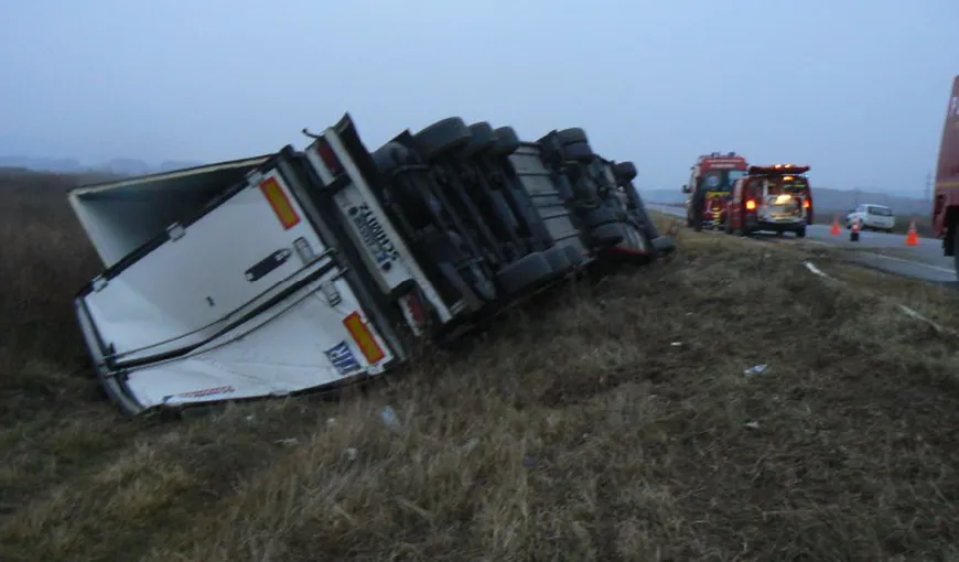 Trafic OPRIT pe Autostrada A1 Bucureşti-Piteşti joi, 1 decembrie din cauza unui accident UPDATE