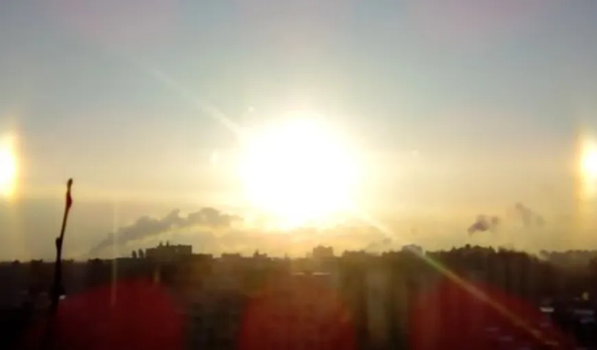 Fenomen ULUITOR în Sankt Petersburg. Trei SORI pe cer la -18 de grade VIDEO