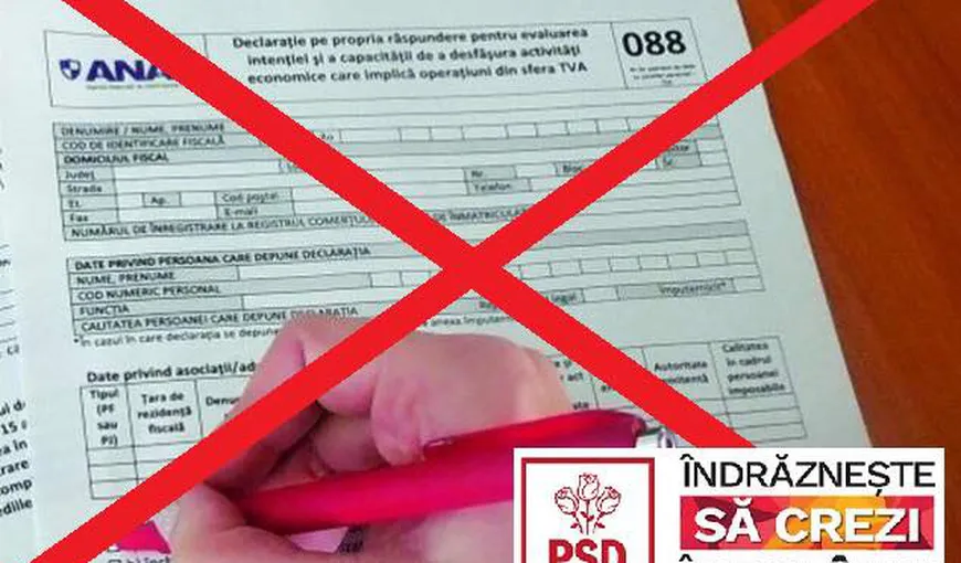Dragnea: Am cerut guvernului PSD să elimine corvoada numită Formularul 088, coşmarul oamenilor de afaceri