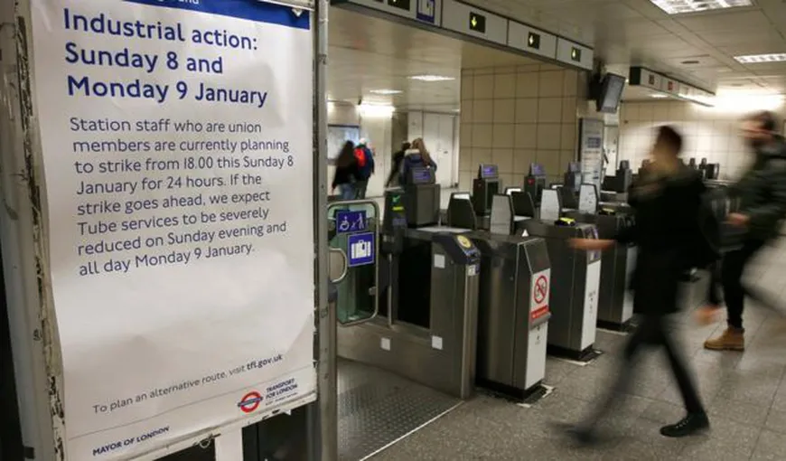 Londra: Metroul a intrat în grevă. Salariaţii sunt nemulţumiţi de eventuala reducere a locurilor de muncă