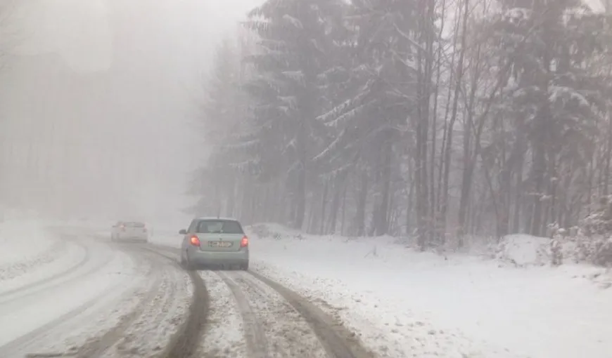 Ninge abundent în nordul ţării. Traficul rutier este îngreunat în mai multe zone VIDEO