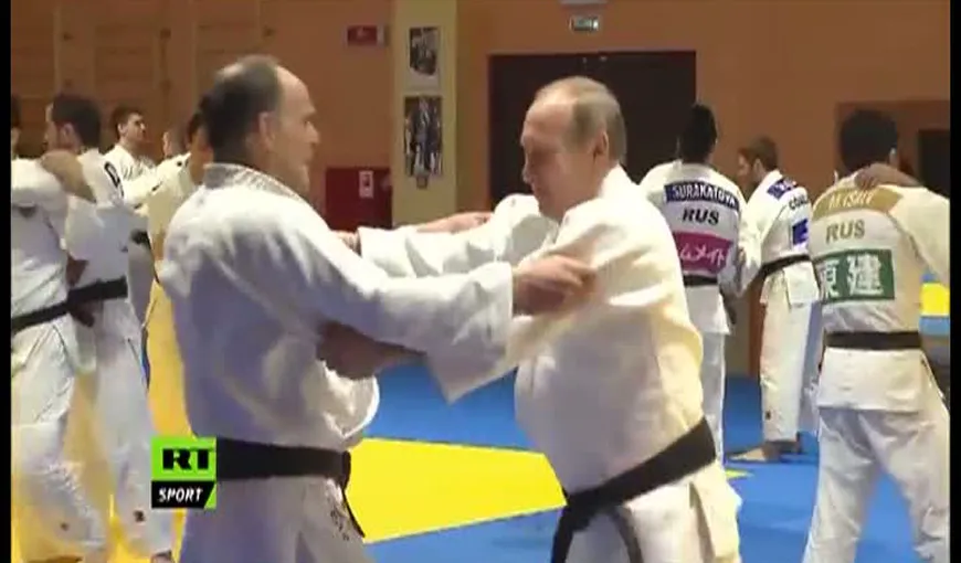 Vladimir Putin, lecţie de judo pentru studenţi