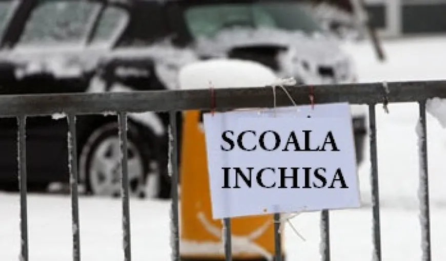Şcolile vor fi închise luni şi marţi, în Bucureşti