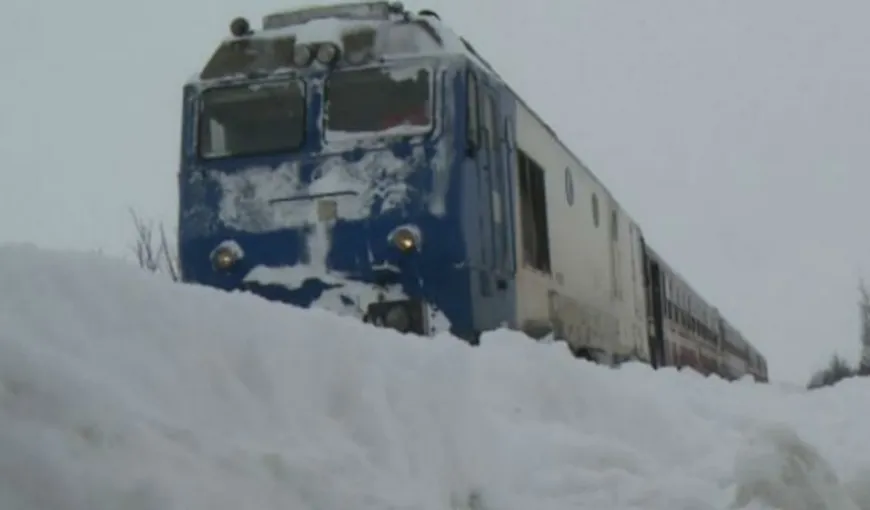 CFR Călători: 44 de trenuri au fost ANULATE. Se circulă în condiţii de iarnă pe patru rute