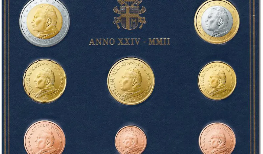 Efigia Papei Francisc dispare de pe monedele euro ale Vaticanului