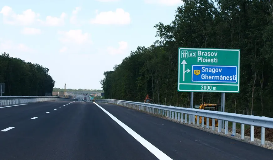 Începe construcţia parcărilor de o parte şi de alta a autostrăzii A3 Bucureşti-Braşov, de la 1 martie. UNDE vor fi amplasate