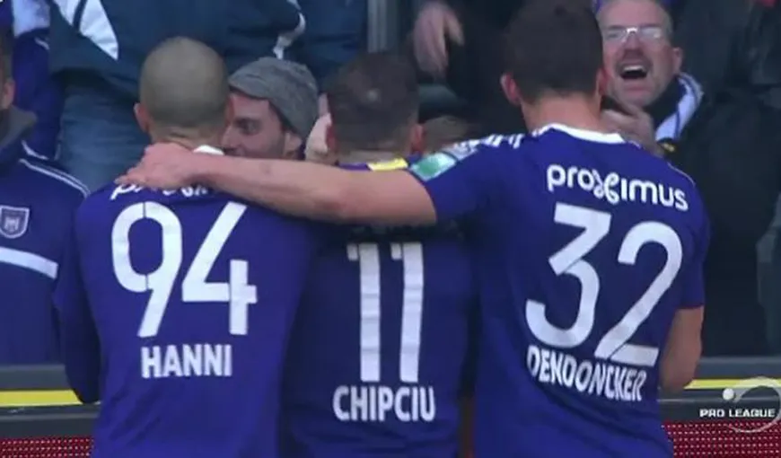 Alexandru Chipciu, gol decisiv pentru Anderlecht în prelungiri