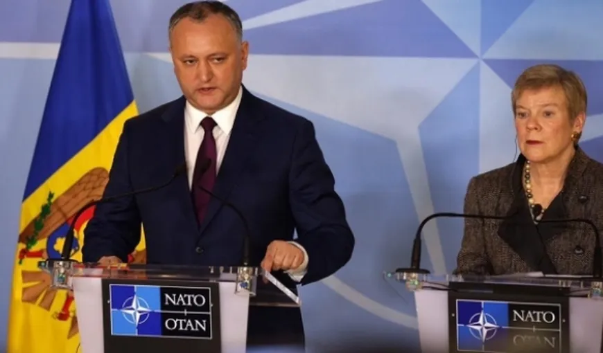 Republica Moldova: Igor Dodon e hotărât să închidă Biroul de legătură al NATO din Chişinău