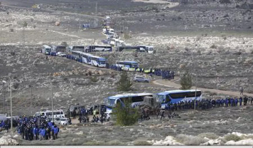 Poliţia israeliană a început evacuarea coloniei neautorizate Amona din Cisiordania ocupată