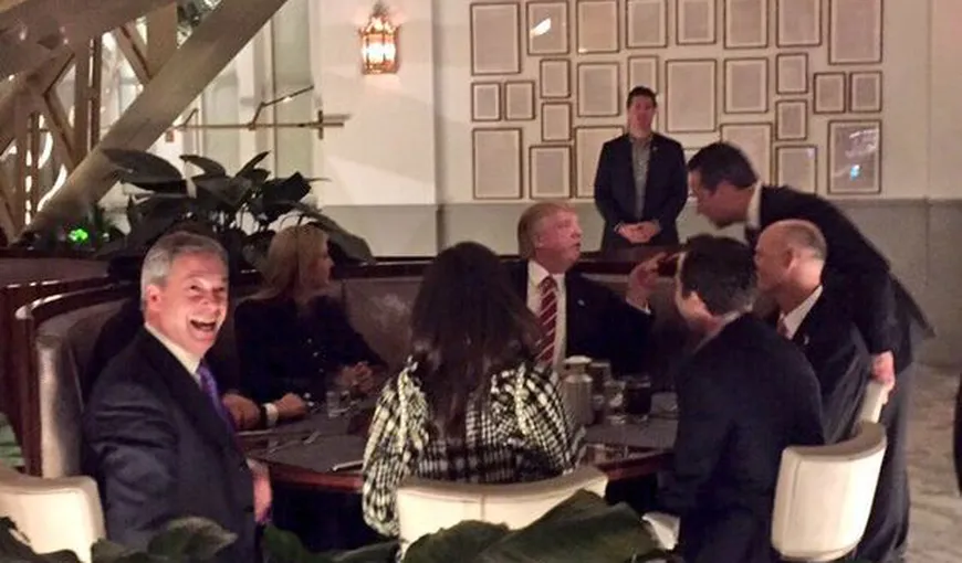 Nigel Farage, cină cu Donald Trump