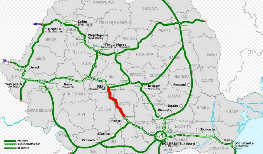 Contractul de revizuire a studiului de fezabilitate pentru autostrada Sibiu-Piteşti, câştigat de italienii de la Spea Ingegneria Europe