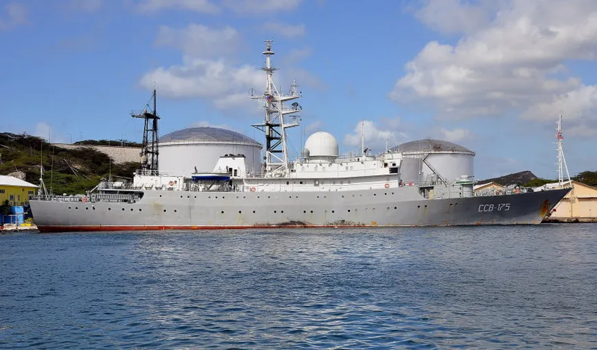 O navă rusă de spionaj s-a apropiat de coastele Statelor Unite, în zona unei baze de submarine