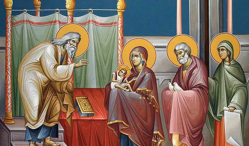 Creştinii ortodocşi sărbătoresc pe 2 februarie praznicul împărătesc Întâmpinarea Domnului