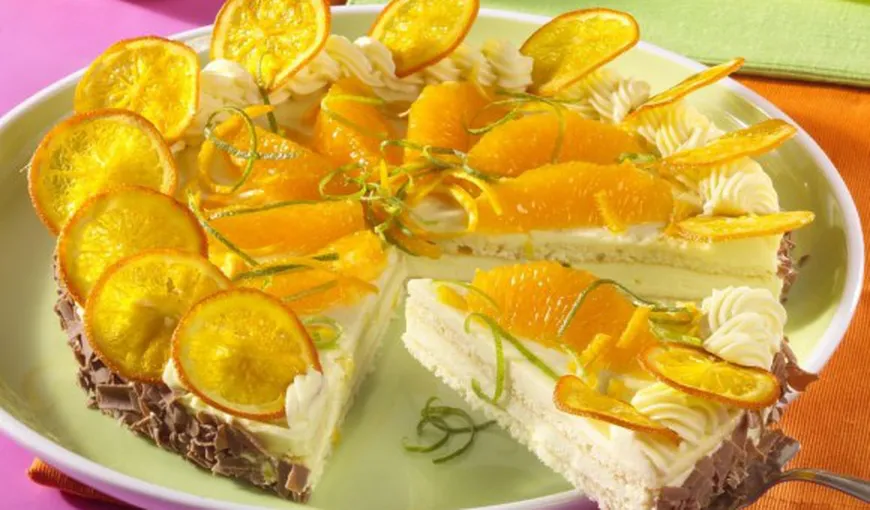 Desertul zilei: Tort cu cremă de portocale