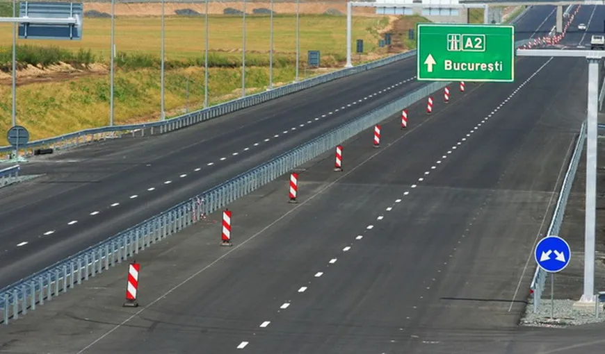 Lucrări pe autostrada A2 Bucureşti – Constanţa