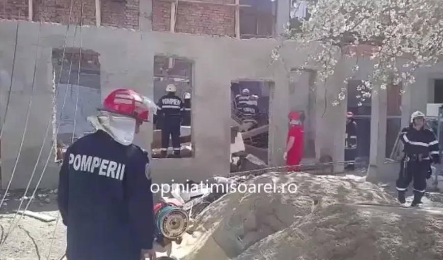 Clădire prăbuşită la Timişoara: doi oameni au murit