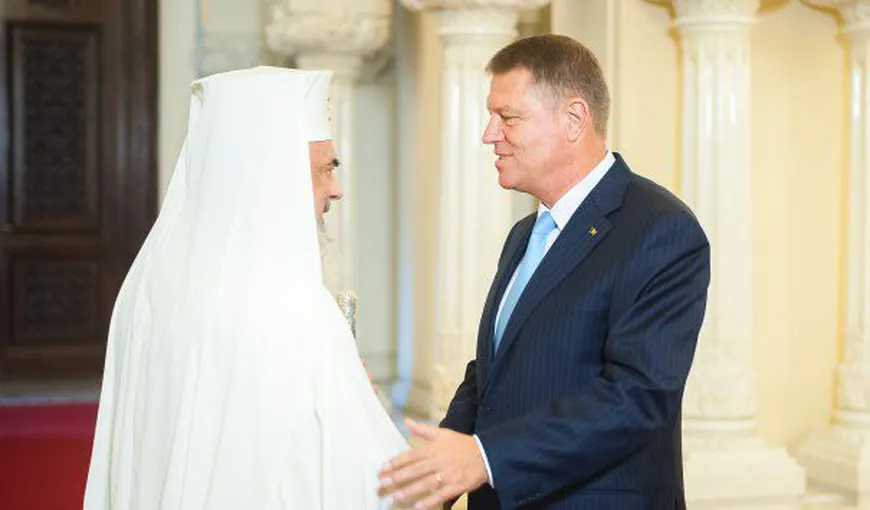 Klaus Iohannis s-a întâlnit cu patriarhul Daniel. Au stabilit data sfinţirii Catedralei Naţionale