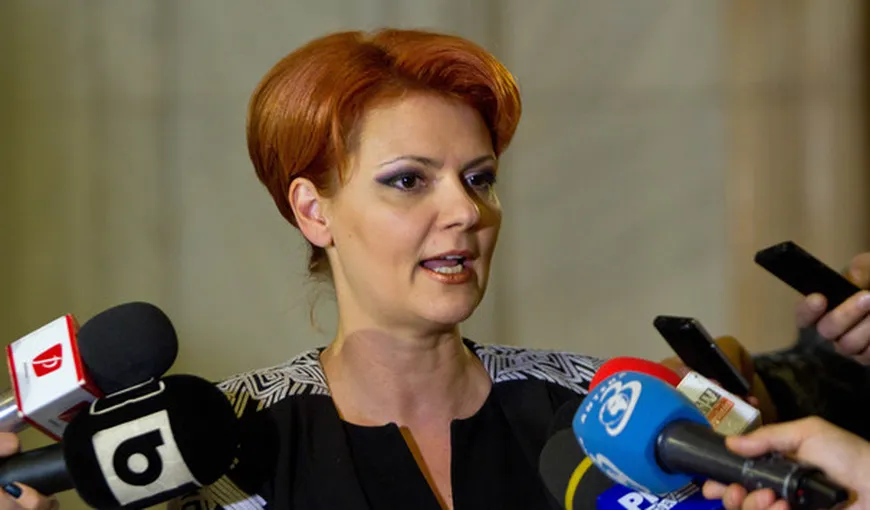 Olguţa Vasilescu: Salariile demnitarilor, primarilor şi viceprimarilor se vor calcula pornind de la salariul mediu pe economie
