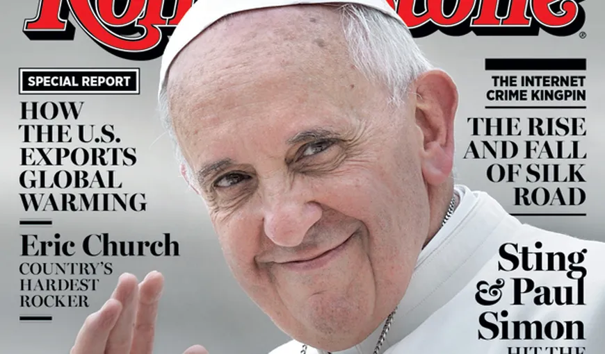 Papa Francisc apare pe coperta ediţiei italiene a revistei Rolling Stone