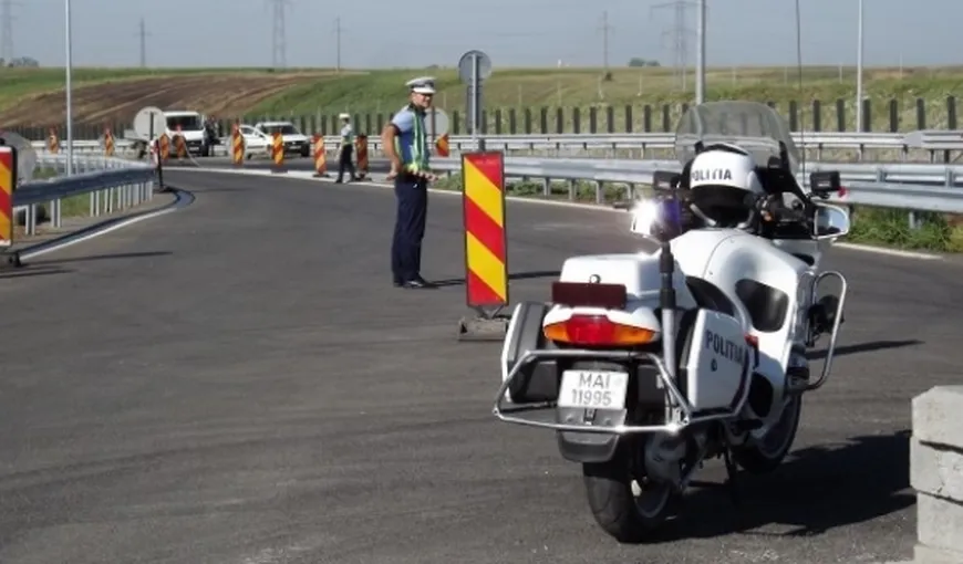 Poliţiştii au depistat pe autostrada A1 opt persoane care conduceau cu viteze cuprinse între 180 şi 200 kilometri la oră
