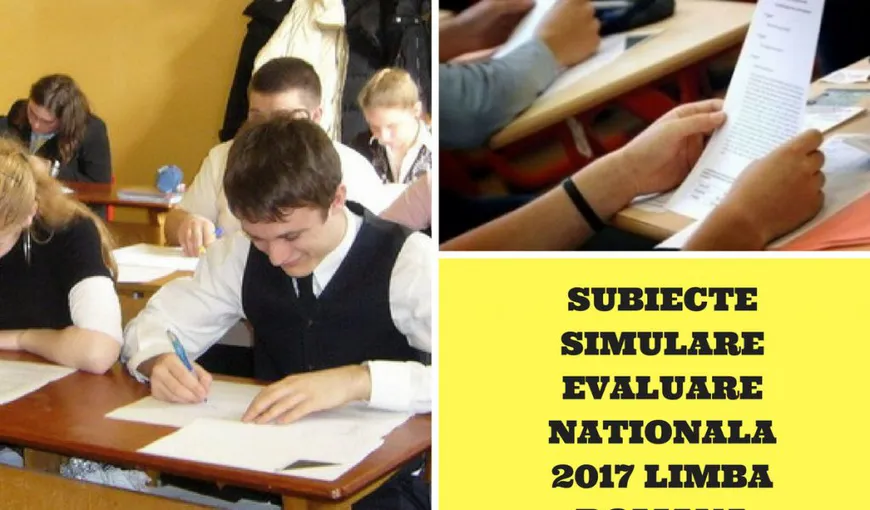 BAREME ROMANA EVALUARE NATIONALA 2017: Cum se rezolvau subiectele la clasa a VIII-a, conform edu.ro