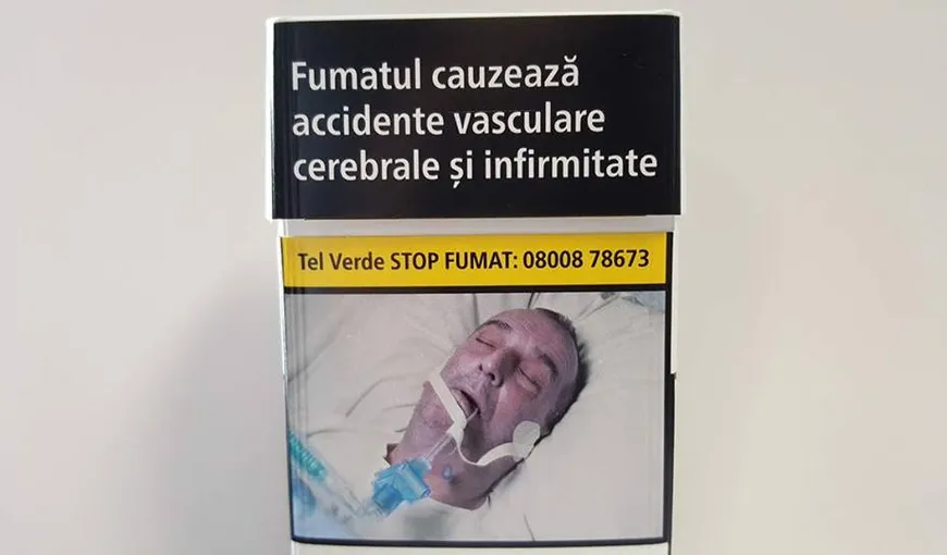 Scandal din cauza unei poze horror de pe un pachet de ţigări. Imaginea este a unui român care a murit în spital