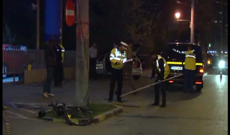 Accident bizar în Capitală. Un biciclist a murit după ce roata din faţă a făcut explozie VIDEO