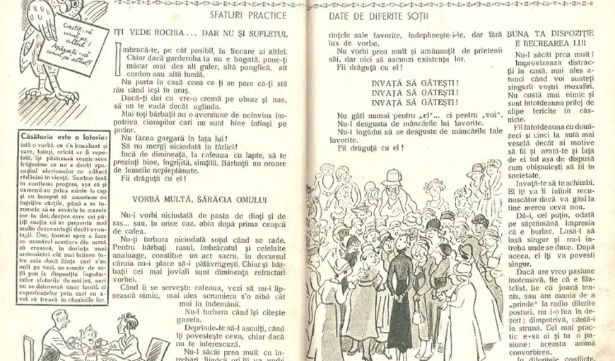 Codul bunei neveste din 1934: „Să nu mergi în târlici! Nu-l sâcăi prea mult cu întrebări”
