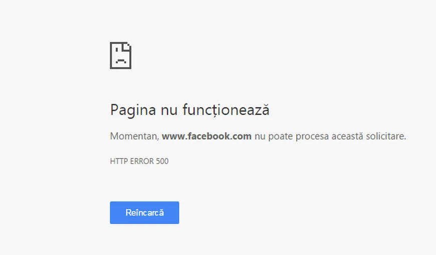 Facebook a cazut! A picat Facebook. De ce nu merge Facebook?