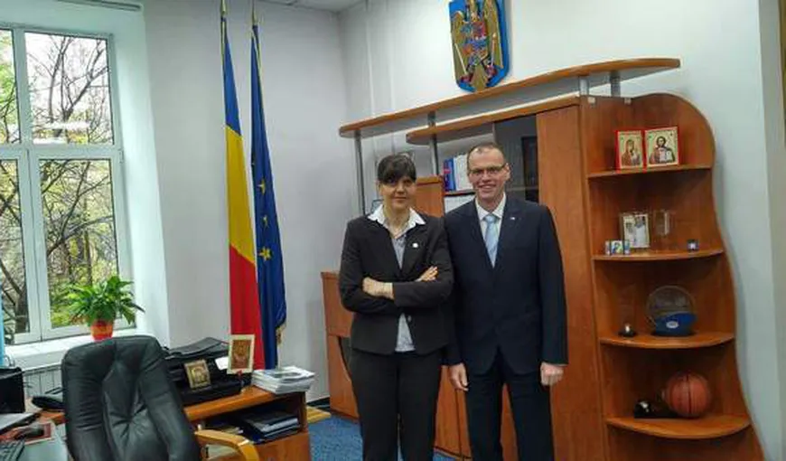 Laura Codruţa Kovesi, întâlnire cu ambasadorul Sloveniei la Bucureşti după capturarea lui Sebastian Ghiţă