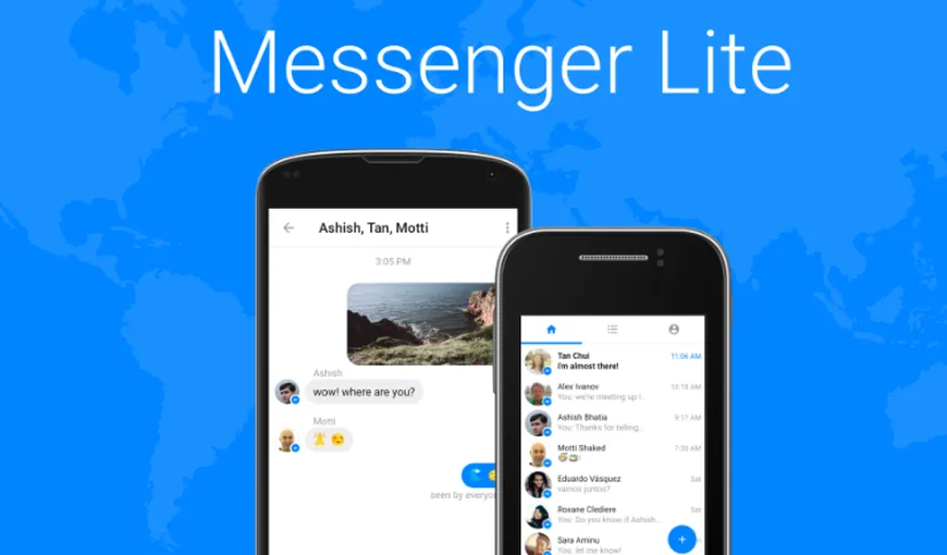Aplicaţia Messenger Lite, disponibilă oficial şi în România