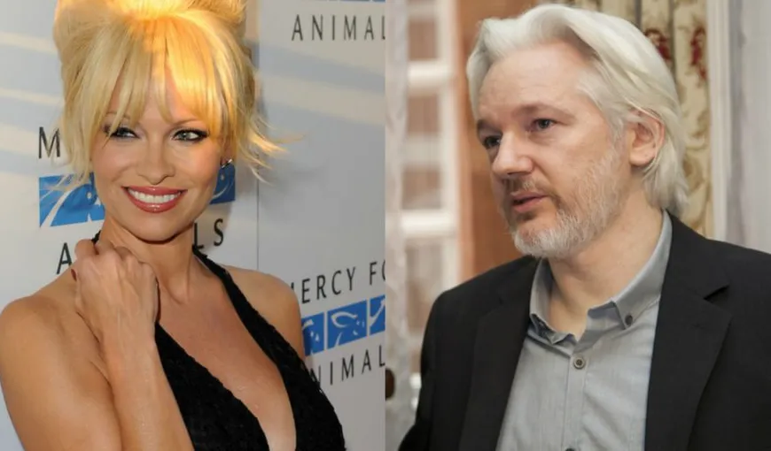 Pamela Anderson le cere autorităţilor franceze să îi acorde azil politic lui Julian Assange