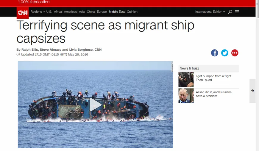 O nouă tragedie în Mediterana: O sută de migranţi s-au înecat încercând să ajungă pe coasta libiană