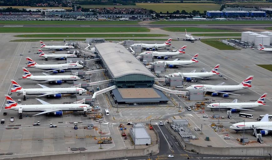 Probleme de securitate pe Aeroportul Heathrow: Zborurile au fost suspendate