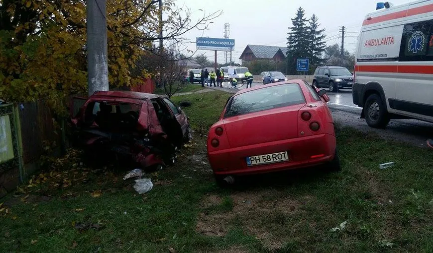 Accident grav pe DN1, la Bărcăneşti. Şase persoane au fost rănite, între care trei copii