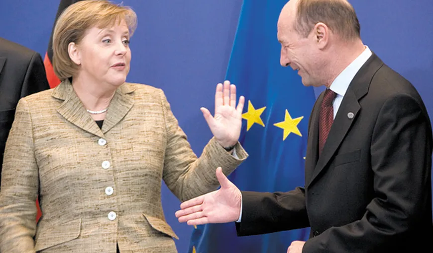 Traian Băsescu, către Merkel: O Europă dominată de Germania ne poate aduce aminte cu uşurinţă de dezastrul secolului XX