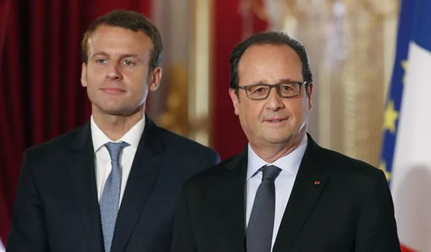 Gafa lui Hollande din timpul ultimului său discurs oficial