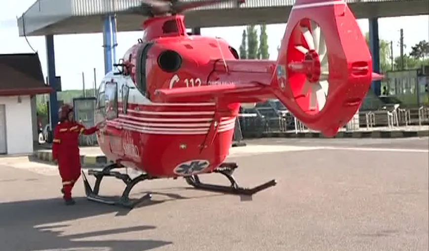 Intervenţie cu elicopterul SMURD pe A2, femeie în şoc anafilactic