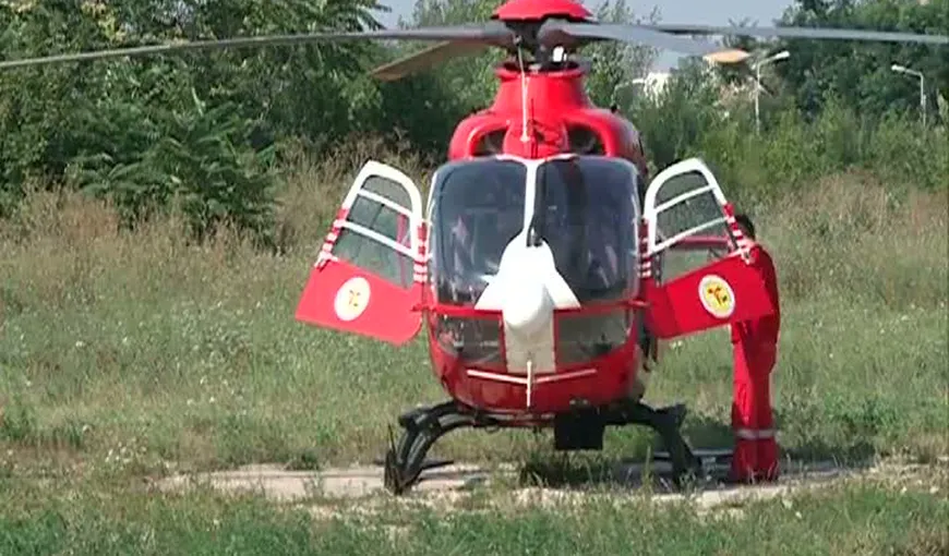 Un copil din Arad a căzut de pe skateboard şi a fost preluat de elicopterul SMURD