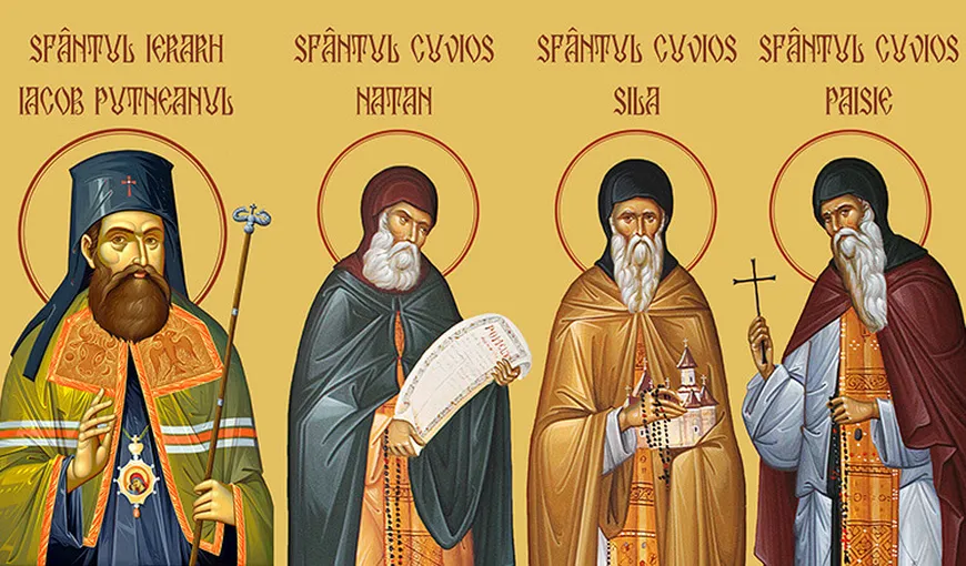 Patru mari Sfinţi, canonizaţi la Mănăstirea Putna