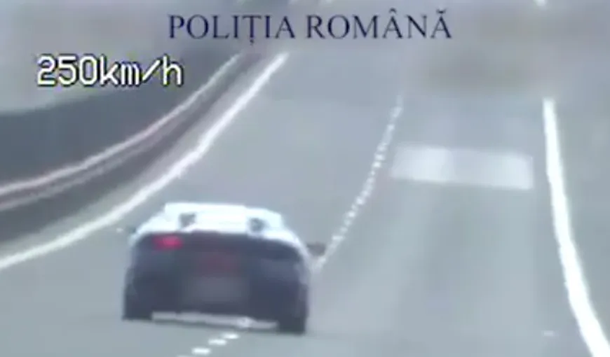 Şofer prins conducând cu 254 de kilometri la oră, pe Autostrada Sibiu-Deva. Este cea mai mare viteză surprinsă de radar VIDEO