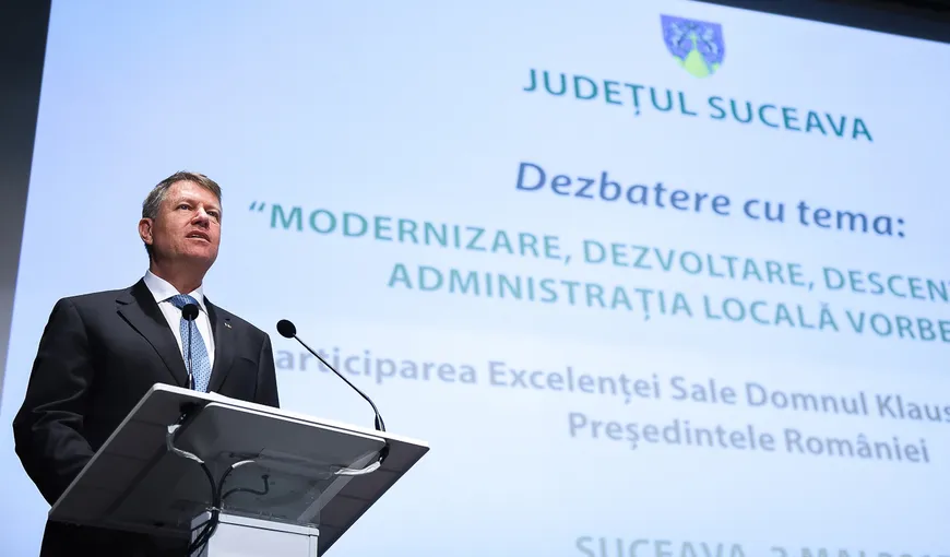 Klaus Iohannis: Fără descentralizare nu va exista dezvoltare