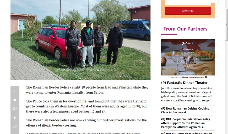 Imigranţi pakistanezi răpiţi pentru răscumpărare în România. Poliţia Română nu a confirmat informaţia UPDATE