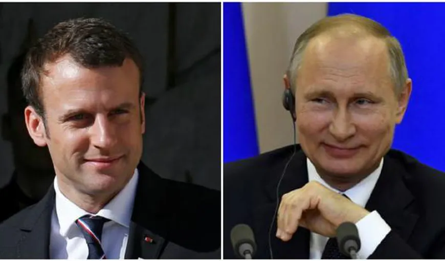 Macron îl primeşte pe Putin la Versailles