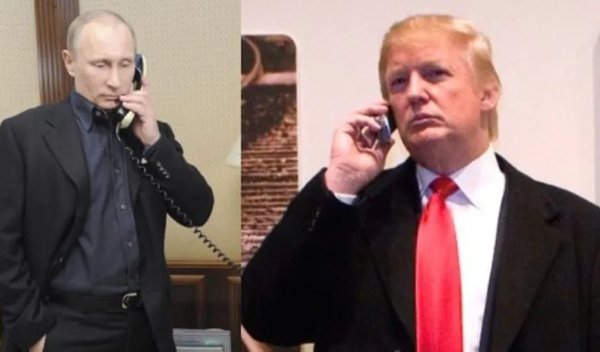 Putin şi Trump discută la telefon, marţi, despre probleme urgente din agenda internaţională