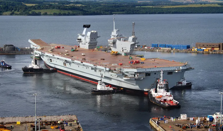Rusia IRONIZEAZĂ un nou portavion al Marii Britanii. „ŢINTĂ navală uşoară”
