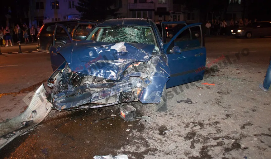 Accident cu SCANDAL în Bistriţa. Şoferii s-au luat la bătaie VIDEO
